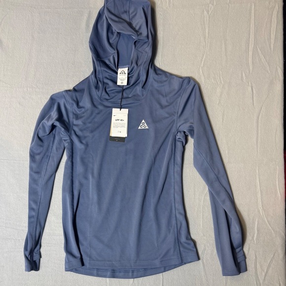 Nike ACG Dri-FIT ADV Long Sleeve Hoodie Men's Size Small Blue UPF 40+